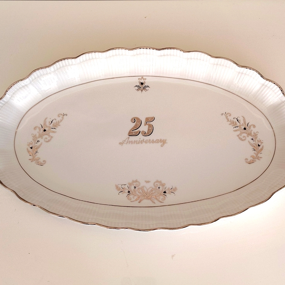 25th Anniversary Oval Serving Platter
